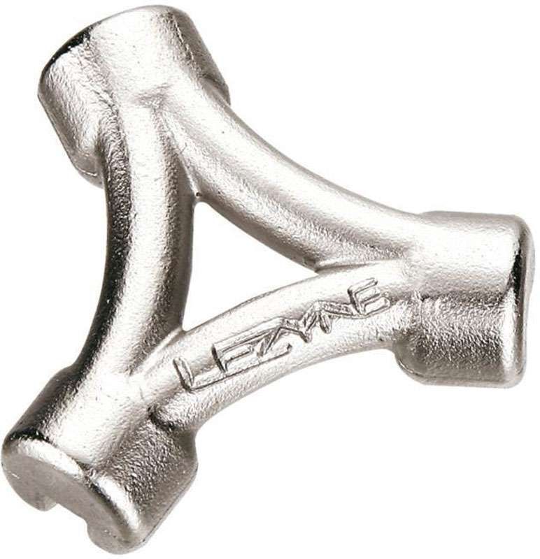 Lezyne cnc spoke wrench 3.22 3.3 3.45mm silver