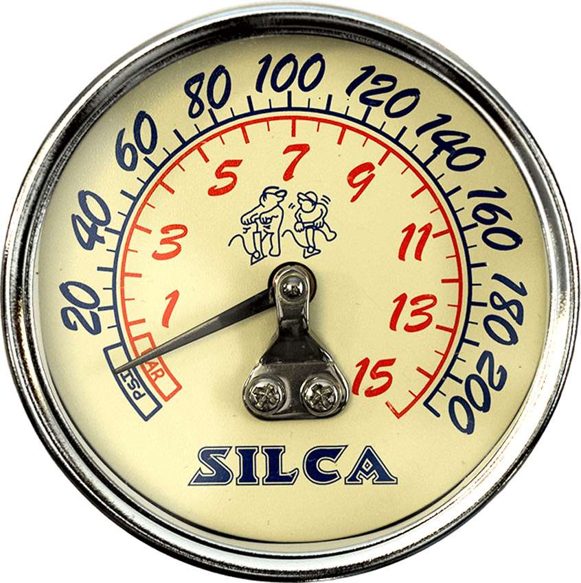 Silca pressure gauge for pista superpista