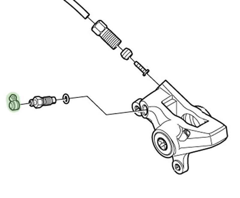Katana protective caps for bleed nipple (2 pieces)