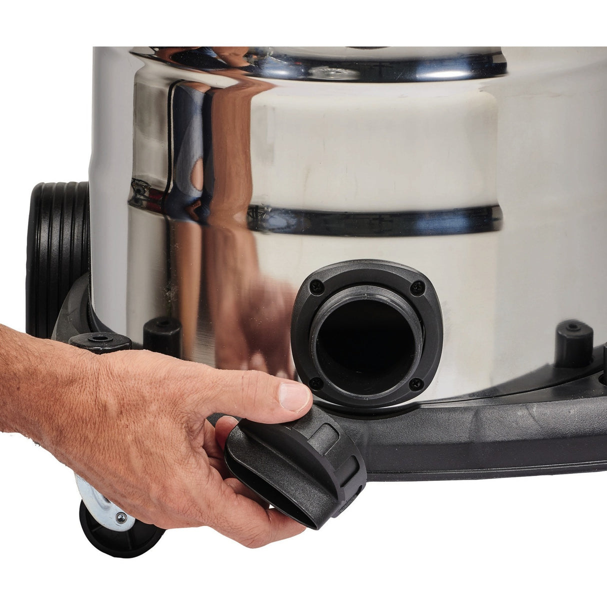 Einhell te-vc 2340 sacl nat- en droogzuiger (bourgondisch rood roestvrij staal)