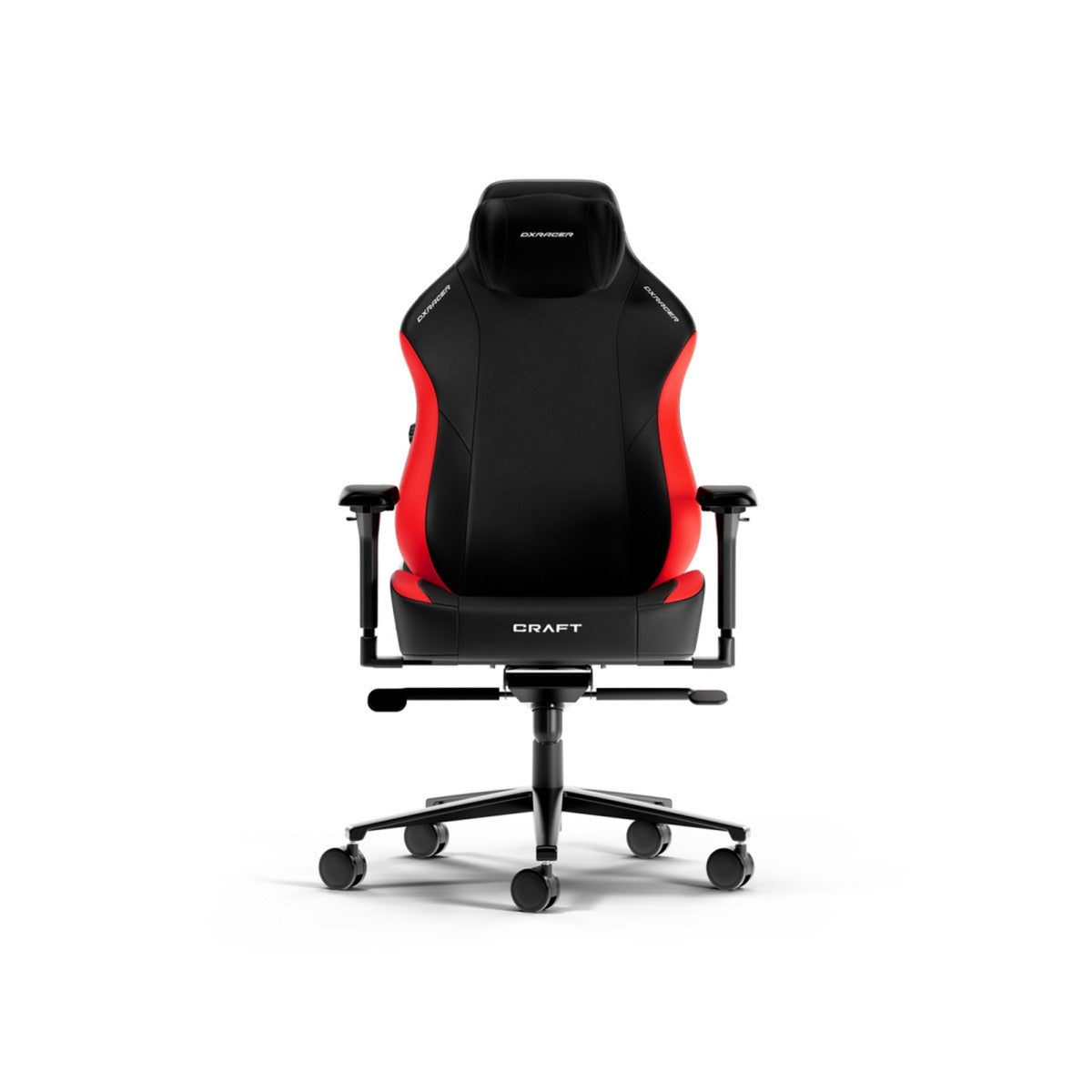 Dxracer craft xl black red epu leather gamestoel (zwart rood)