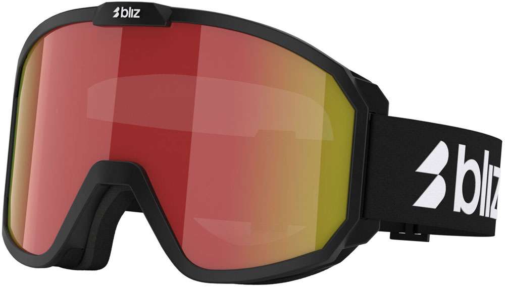 Bliz rave brown w red multi - ski goggle