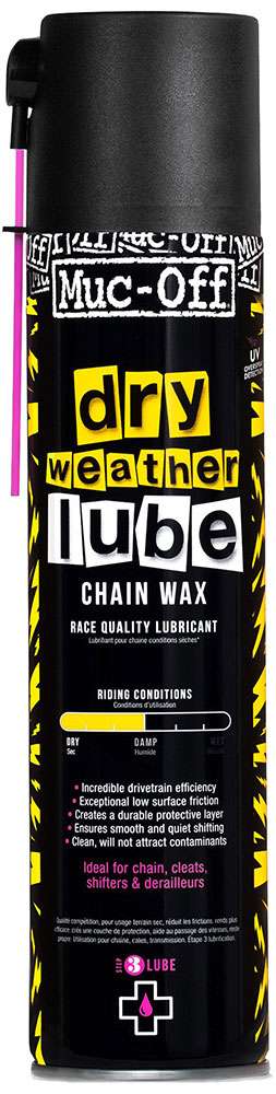 Muc-off dry weather lube aerosol chain spray 400ml