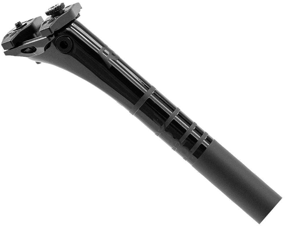 Deda rs 27.2x400mm carbon seatpost with titanium bolts
