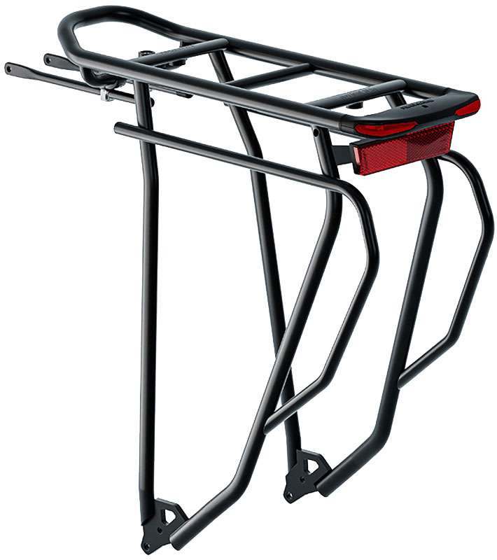 Racktime gleam-it 2.0 tour pannier rack with rear light 29