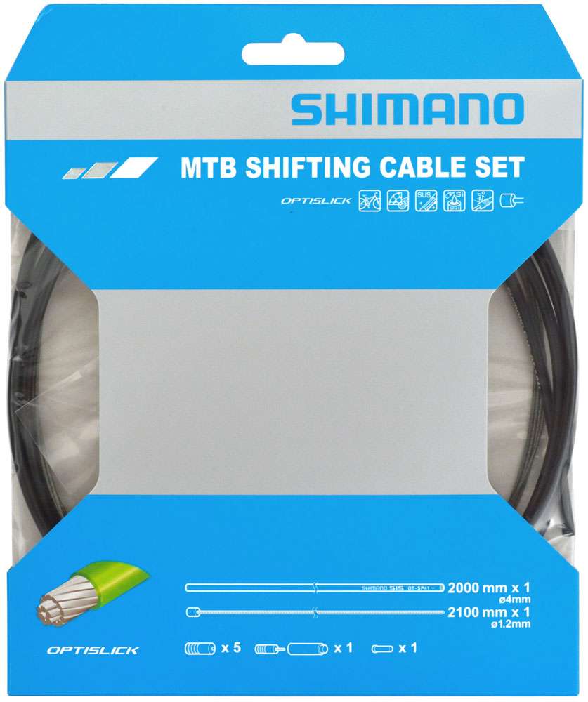 Shimano ot-sp41 optislick mtb shift cable set for 1-speed