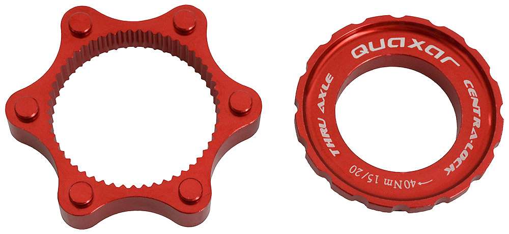 Quaxar cnc centerlock adapter for 15 20mm axle