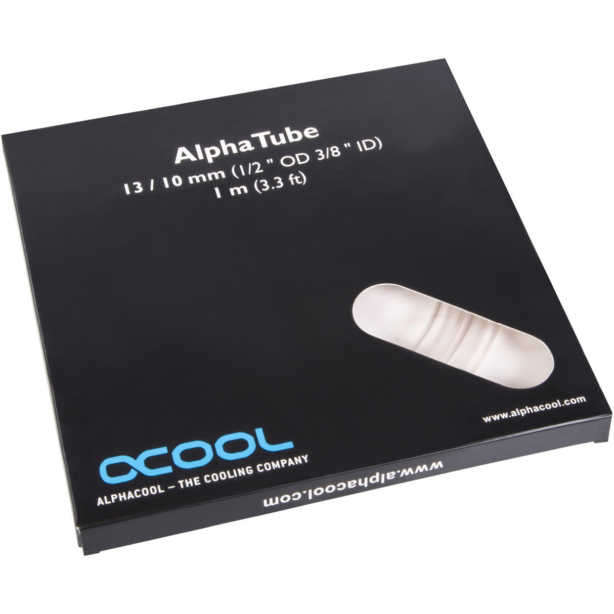 Alphacool alphatube hf 13 10 (3 8 id) - ultra clear slang (transparant, 1 meter)