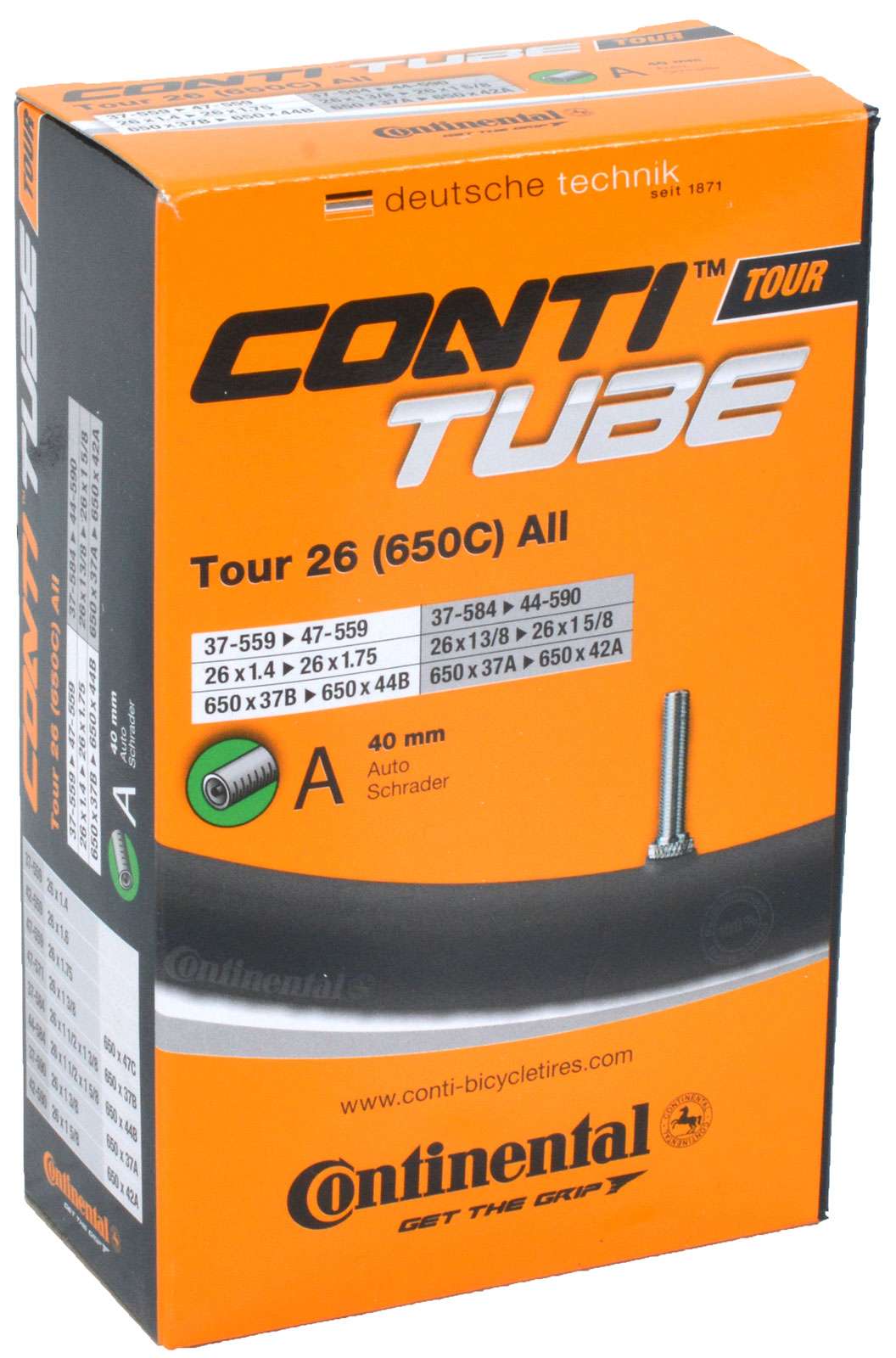 Continental Conti Tube Tour 26 37 47-559 590 A40 Alla
