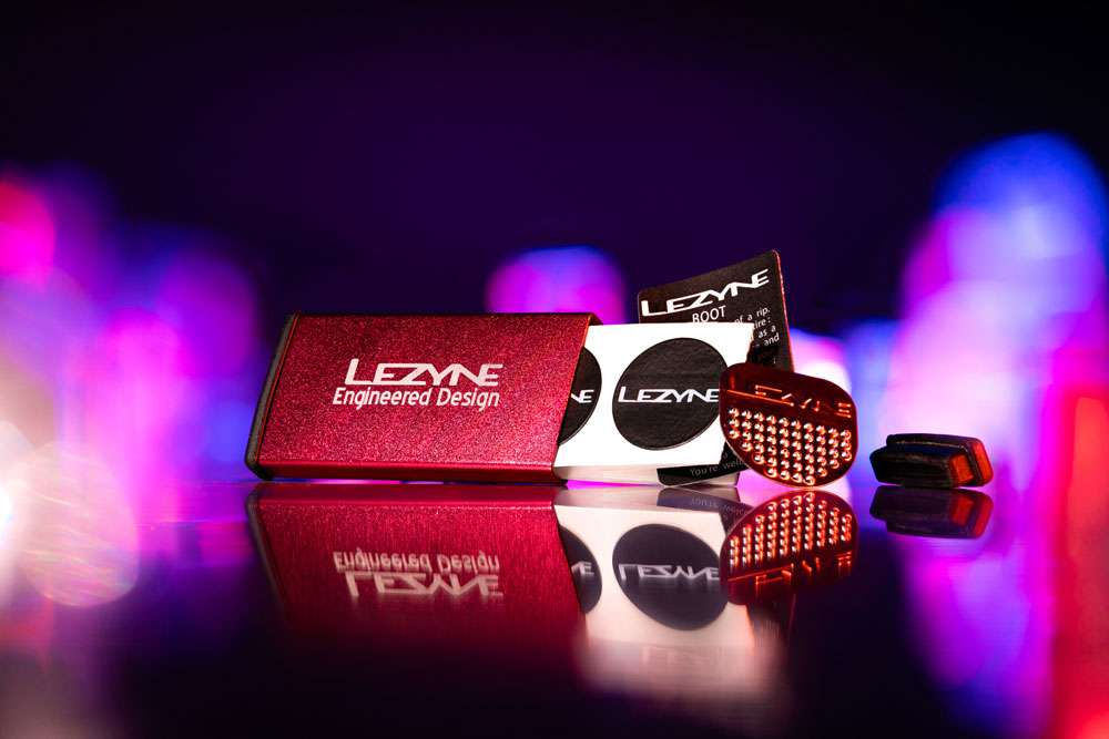 Lezyne repair kit metal (6 patches) red