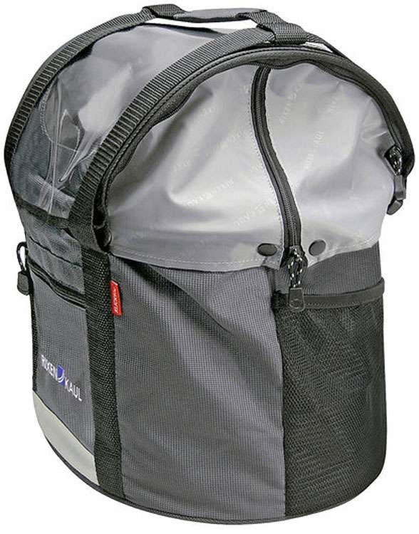 Klickfix rixen kaul basket bag, front doggy basket bag r k doggy gray