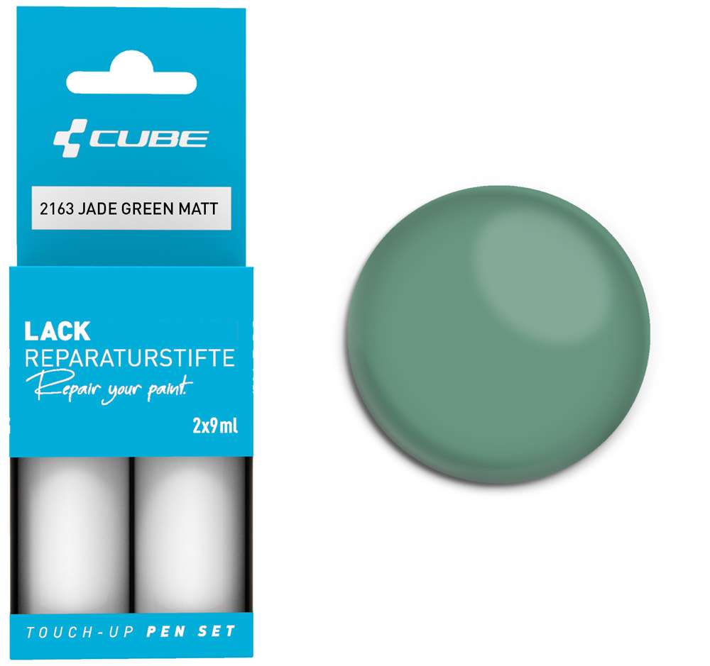 Cube touch-up pen set jade green matt