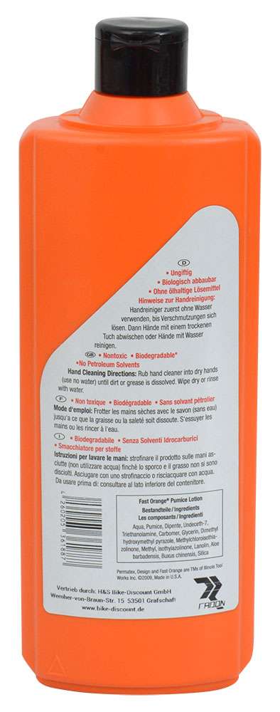 Permatex fast orange hand cleaner with pumice 440ml