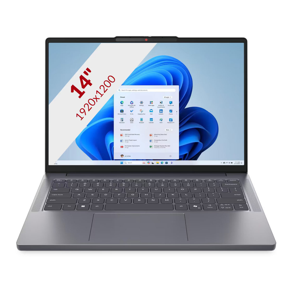 Lenovo ideapad slim 3 14ahp10 (83k9003bmh) 14 laptop (grijs | ryzen 7 8840hs | amd radeon 780m graphics | 16 gb | 512 tb ssd)