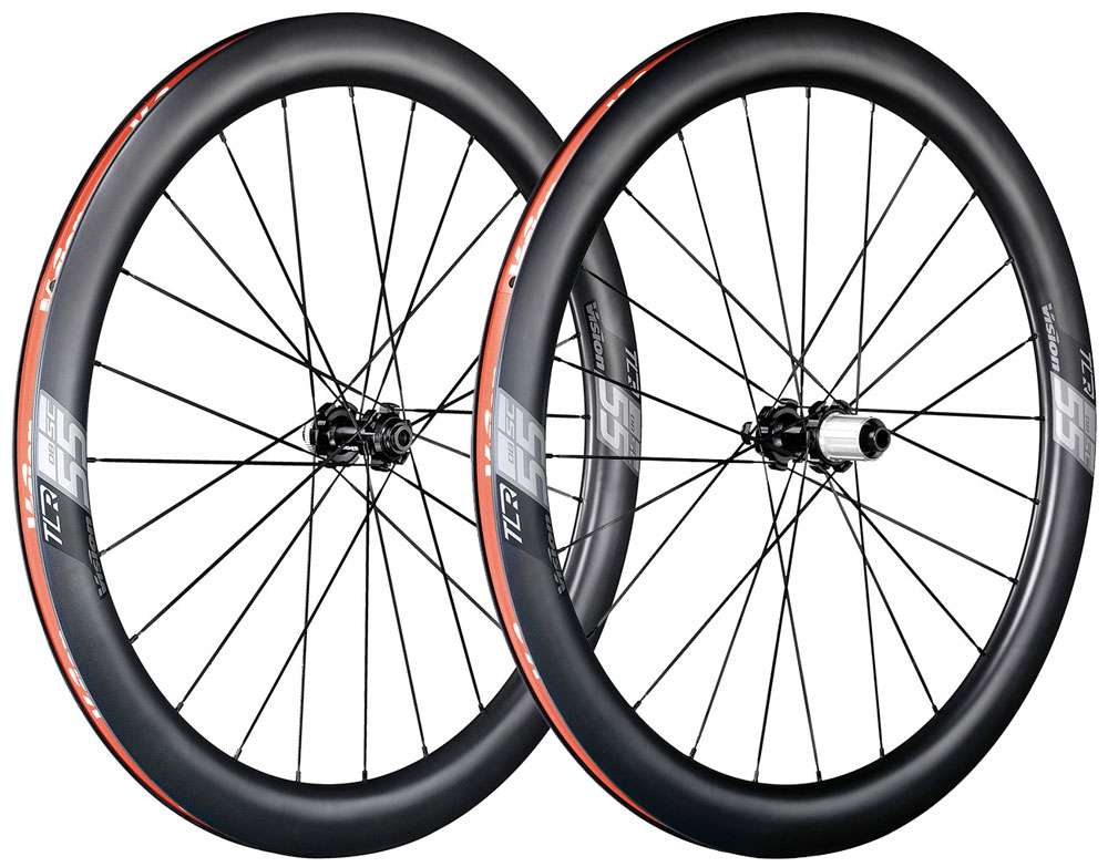 Vision service course 55 disc clincher tlr carbon wheelset