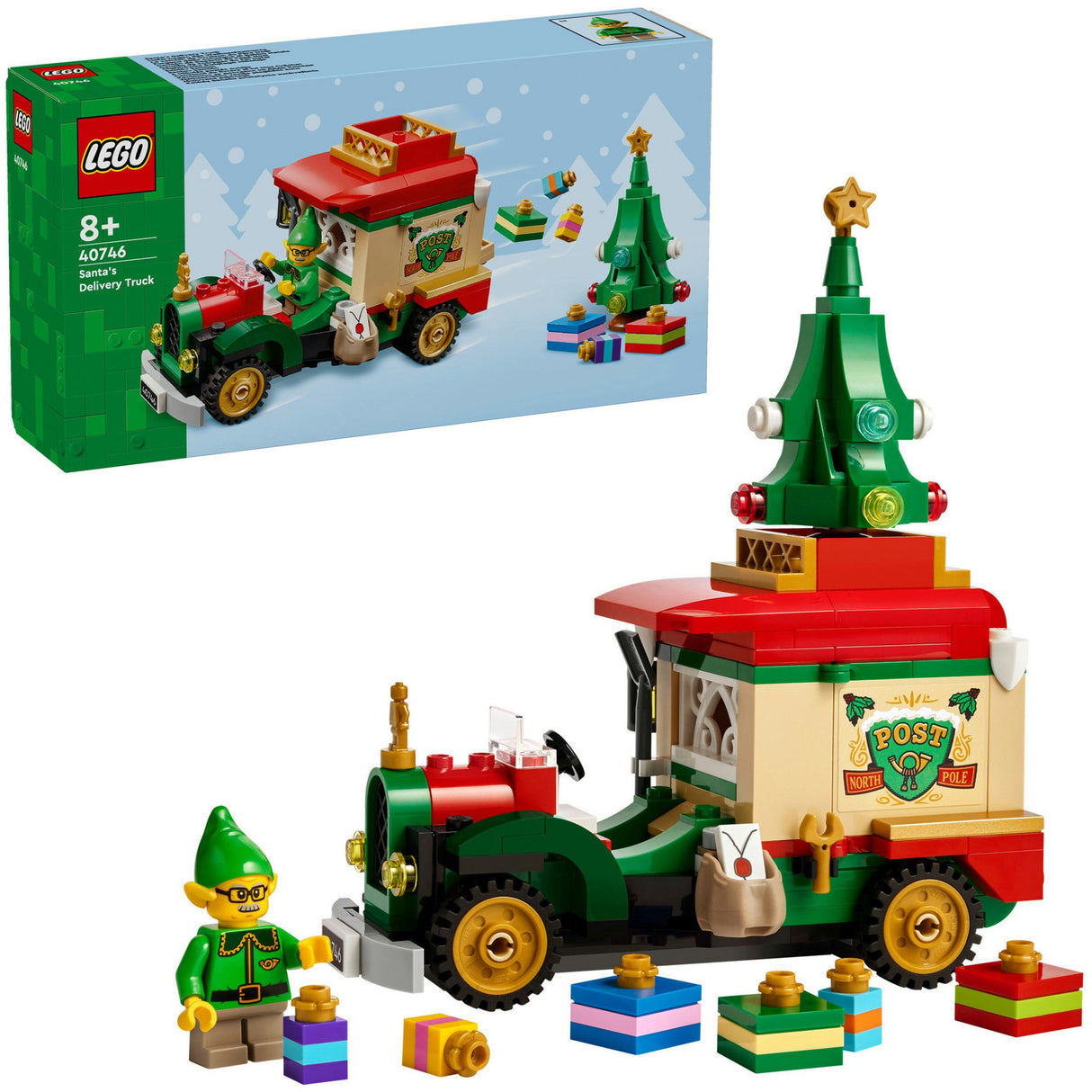 Lego le séasúr 40746 trucail seachadta Santa Claus | 2 ríomhaire