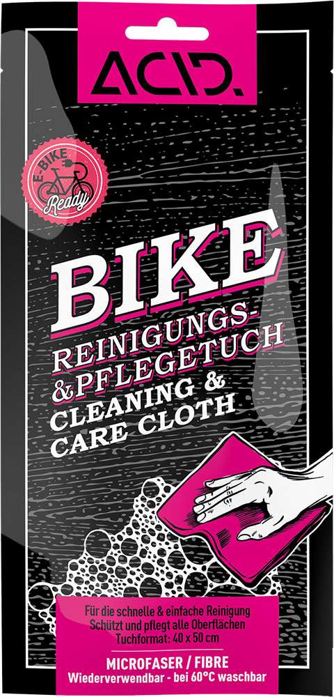 Acid bike cleaning care cloth