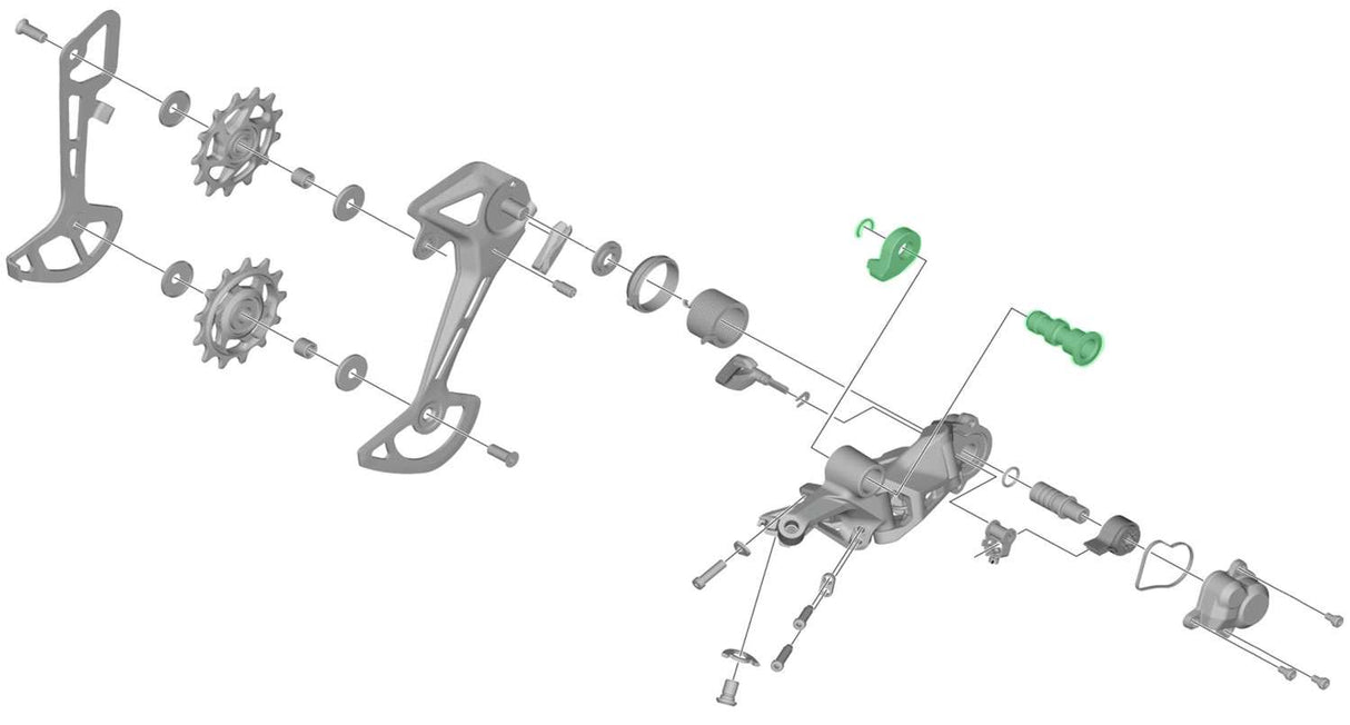 Shimano axle unit for rd-m7100 7120 rear derailleur bracket