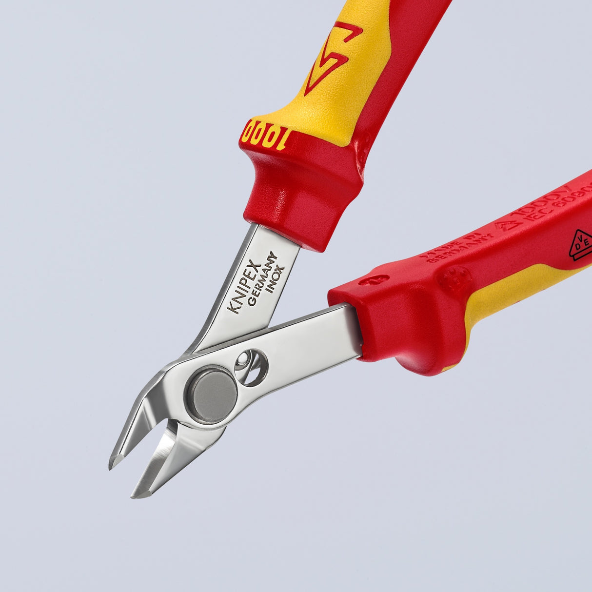 Knipex electronic super knips® vde 78 06 125 elektronica-tang (rood geel)