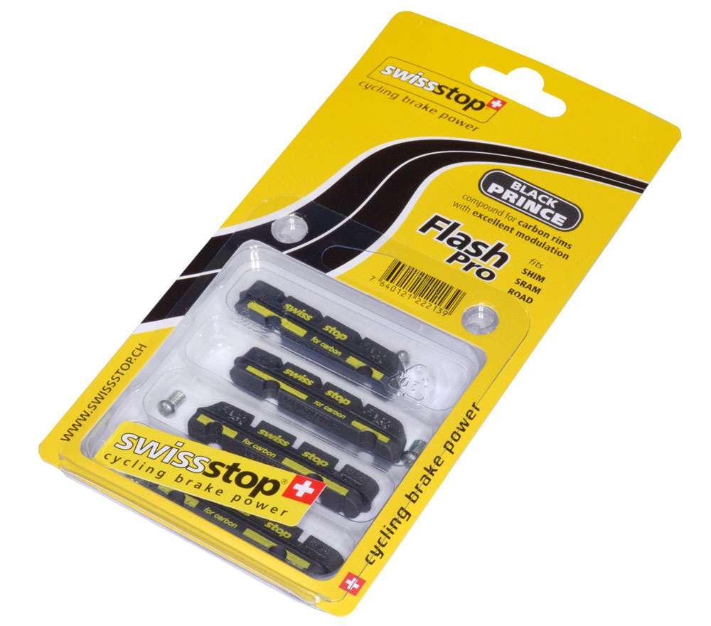 Swissstop - brake pad set flash pro black prince - shim sram