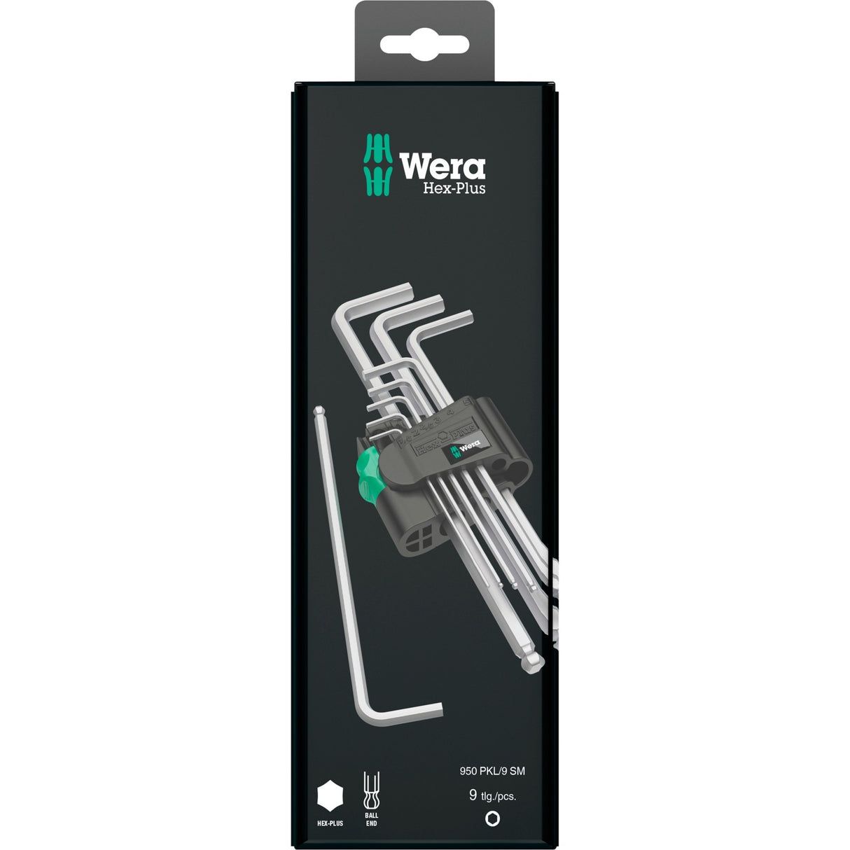 WAA 950 9 hex-plus 1 SB Stift Keys Set, Metric, Far