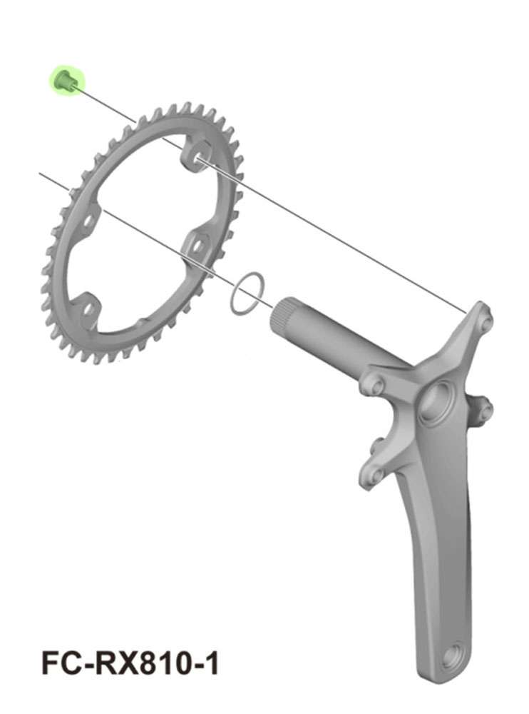 Shimano grx fc-rx820 rx810 chainring bolts