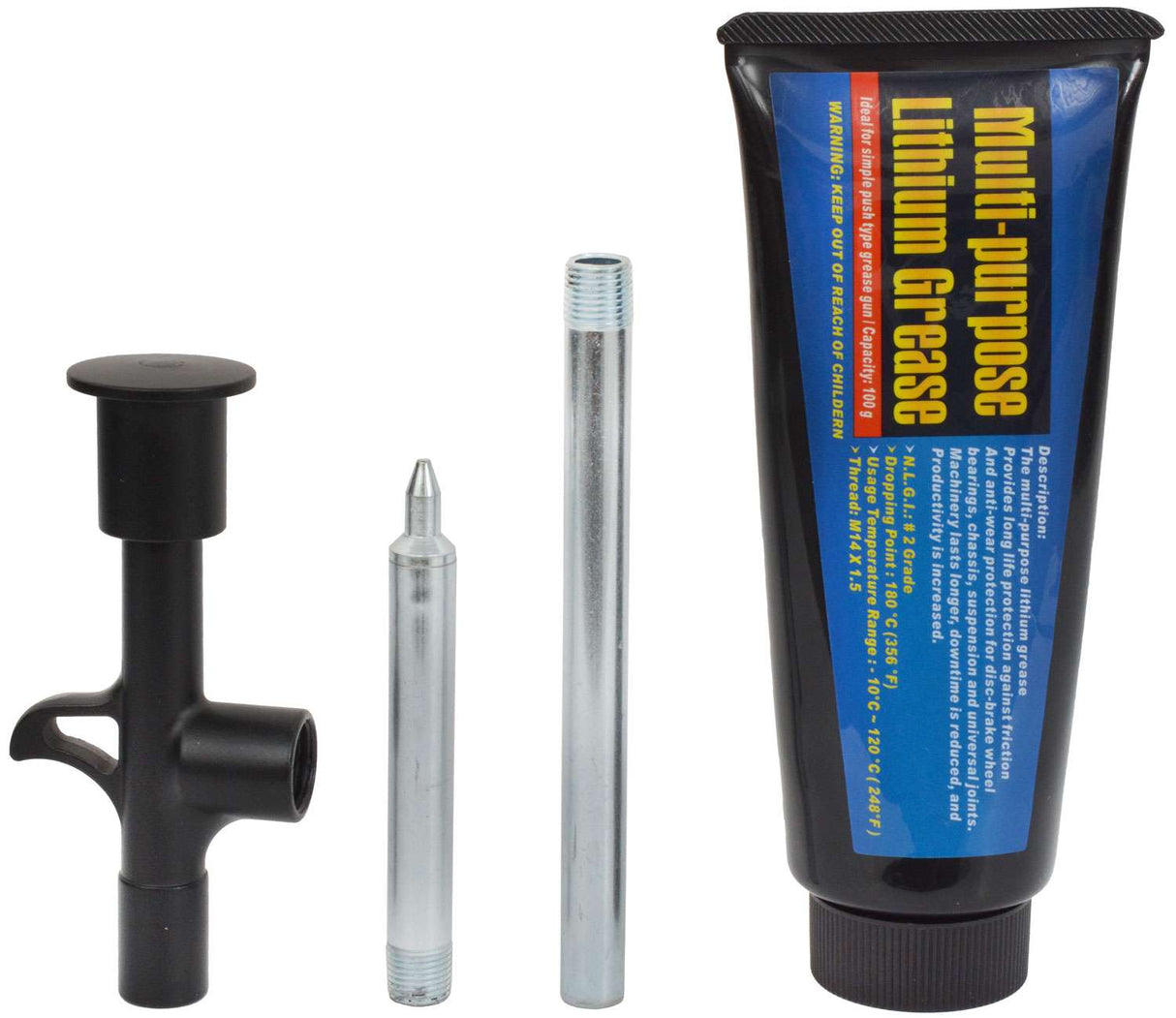 Radon premium grease gun + grease tube set