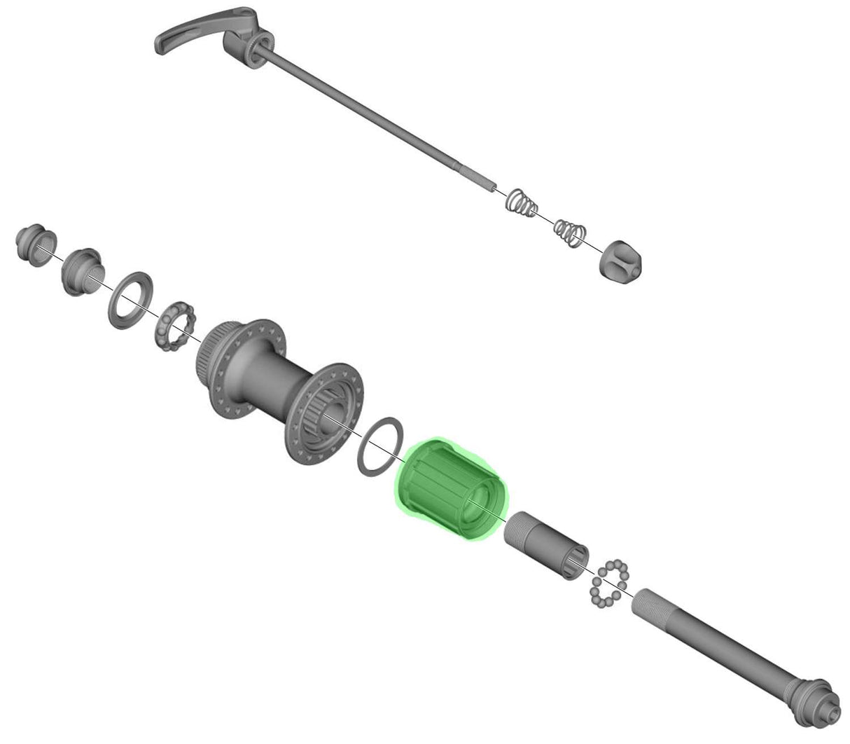 Shimano CassetteBody 8 9 10 Geschwindigkeit Deore XT M770-775-785