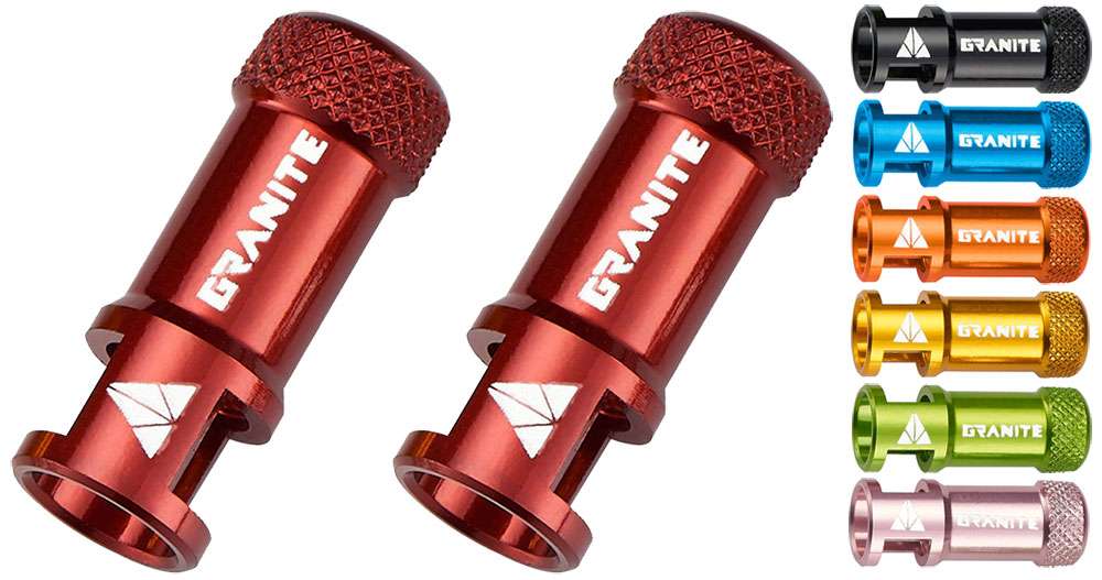 Granite juicy nipple cnc valve caps incl. tools