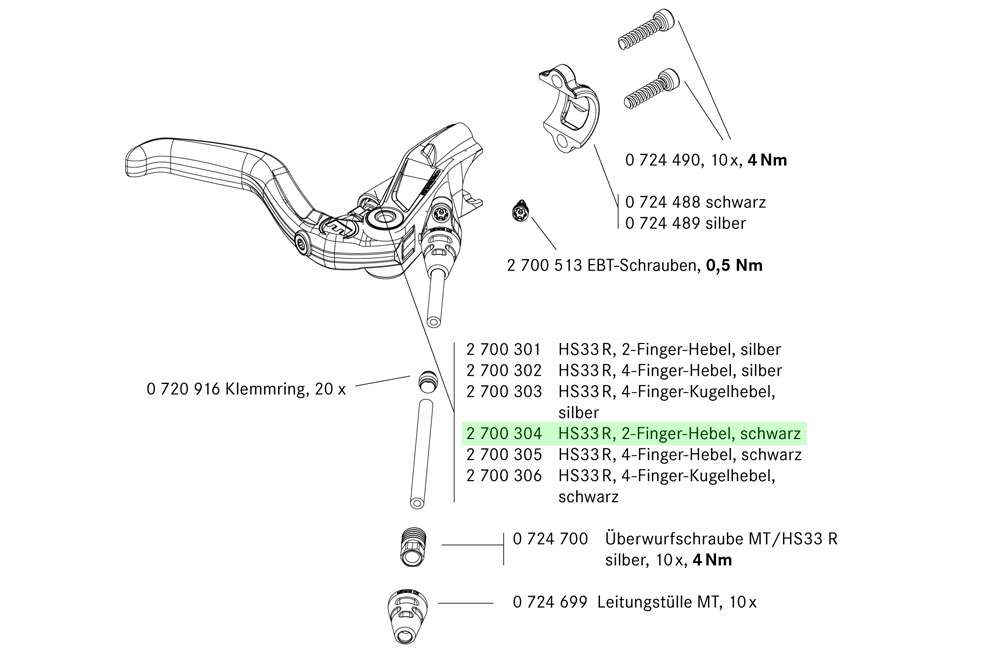 Magura Brems handelen HS33r