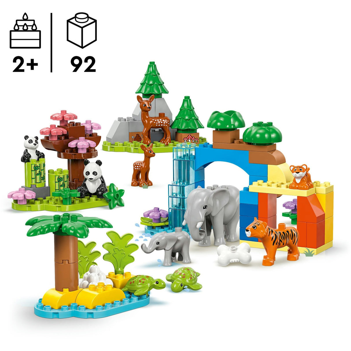 Lego duplo town 10446 3 v 1 rodinky divokých zvířat