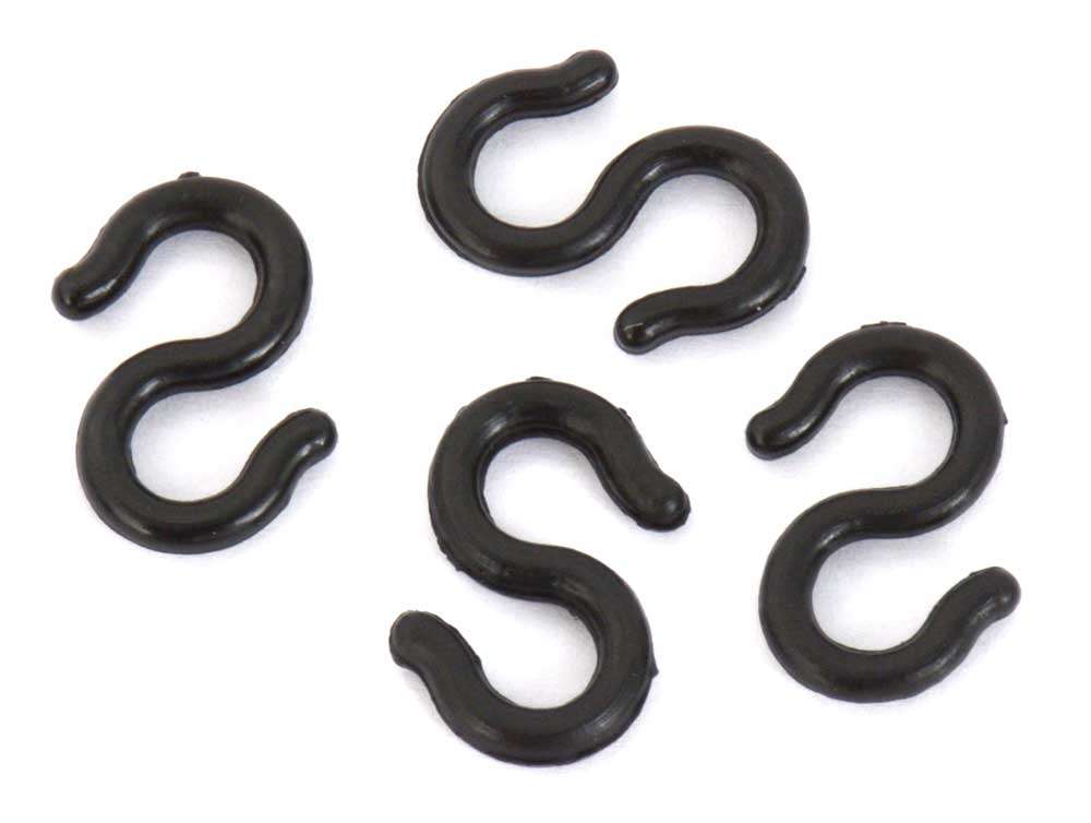 Radon connecting hooks for shift- brake cables black (4 pieces)