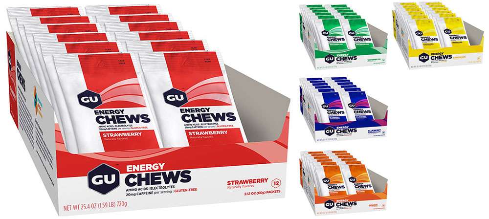Gu energy chews box of 12