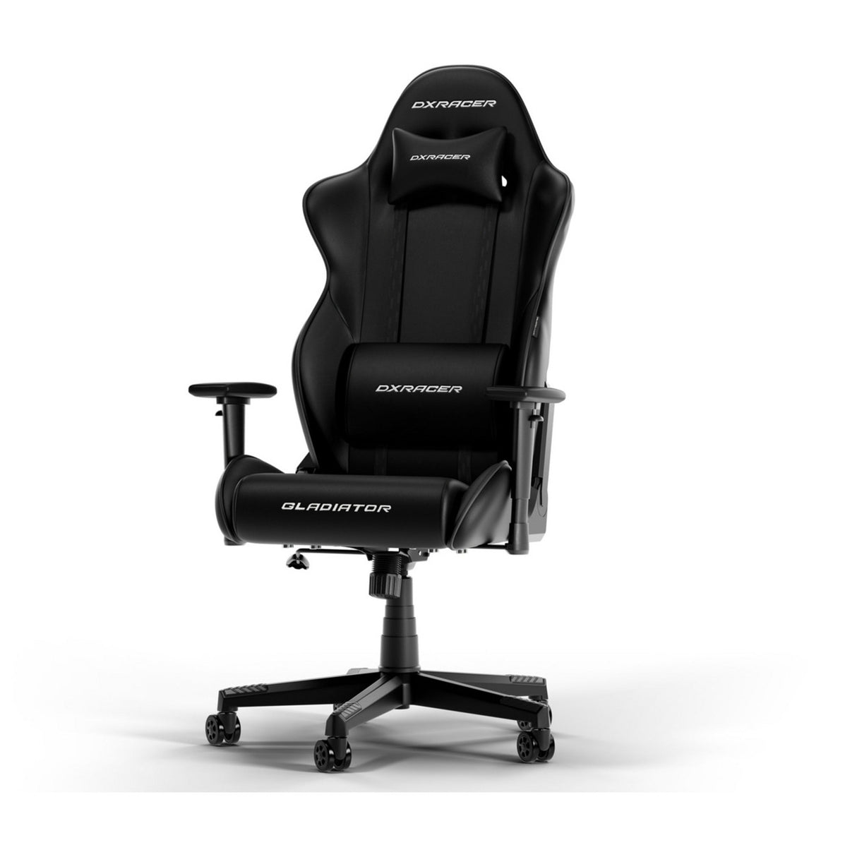 Dxracer gladiator l black pvc leather gamestoel (zwart)