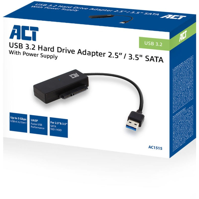 Act Connectivity Connectivity USB 3.2 Gen1 bis 2,5 3.5 Zoll Sata Adapter Kabel V