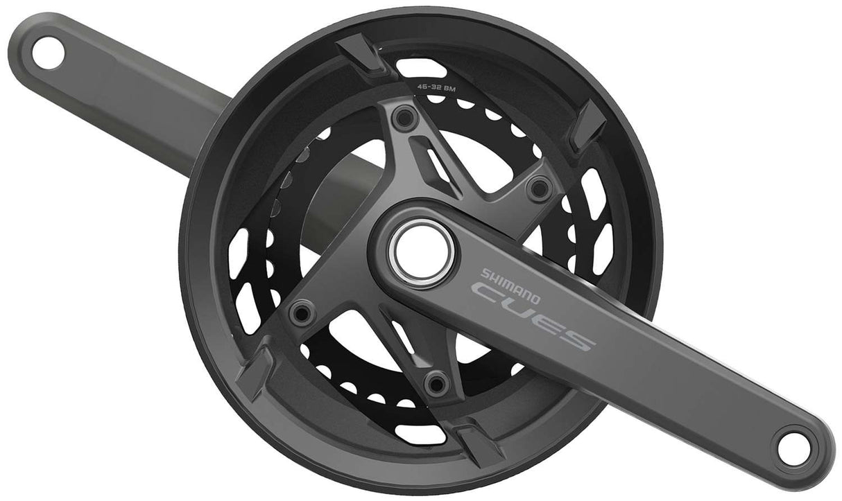 Shimano cues fc-u6010 11-speed crank 46 32 with chain guard