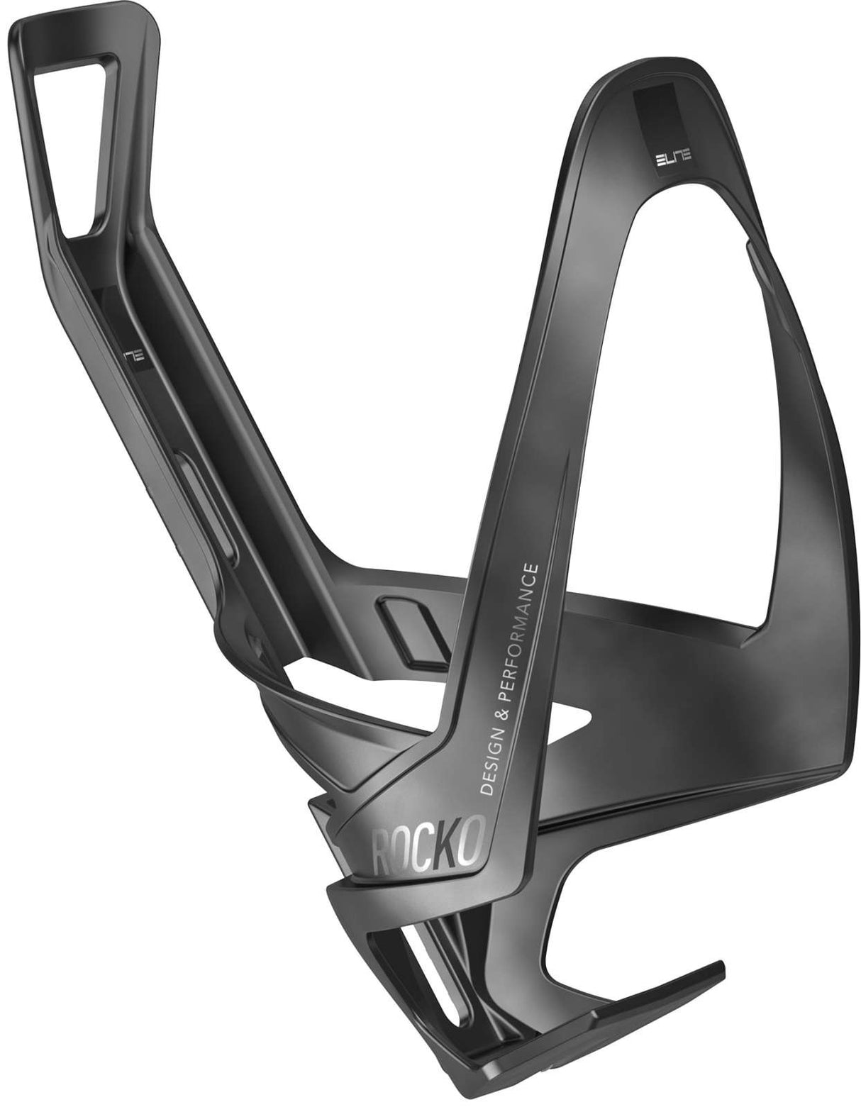 Elite bottle cage rocko carbon bot.cage rocko carbon matt black red