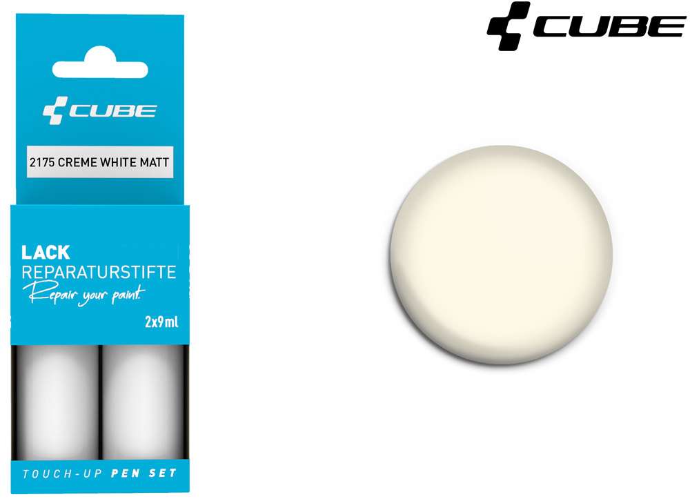 Cube touch-up pen set creme white matt