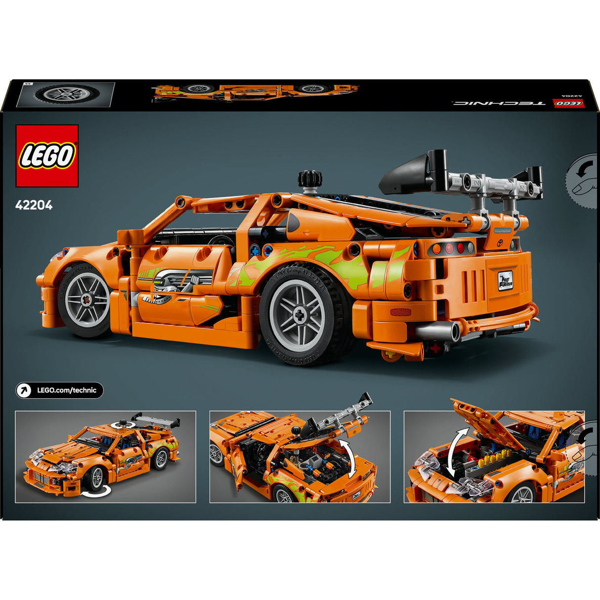 Lego Technic 42204 Fast and Furious Toyota Supra MK4