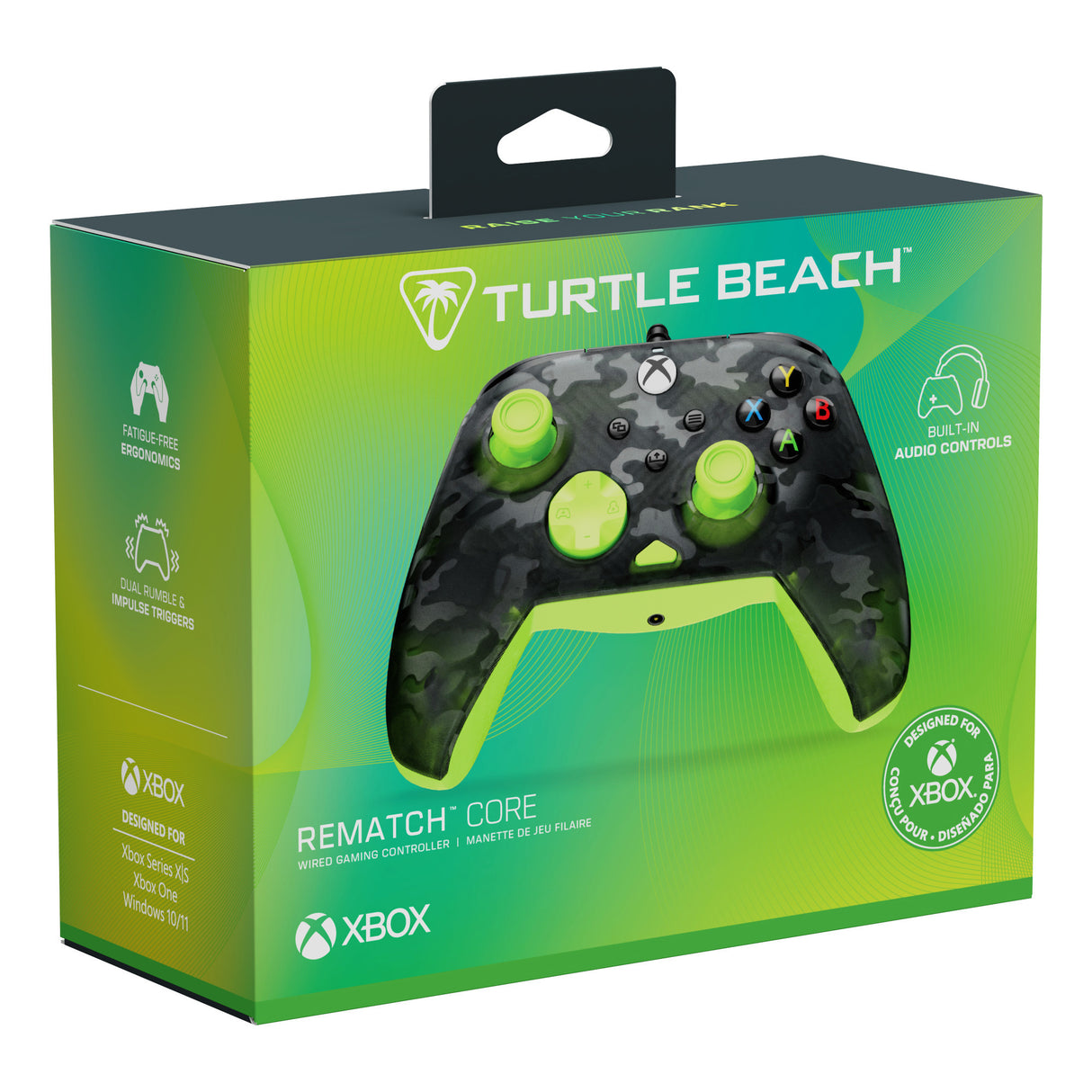 Turtle Beach Rematch Core Wired Controller (черно жълто, Xbox Series X|S, Xbox One, PC)