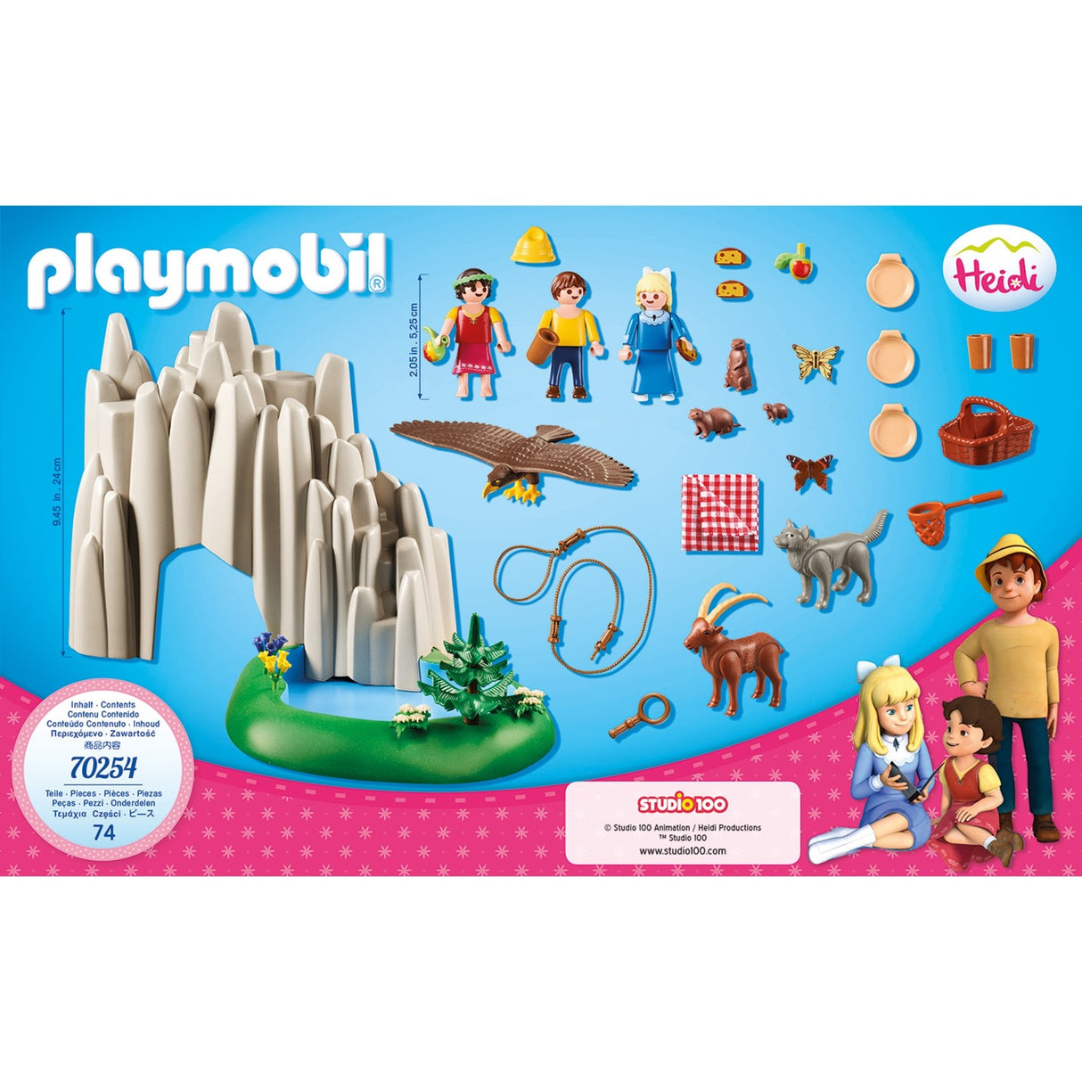 Playmobil 70254 Heidi, Klara e Peter no lago
