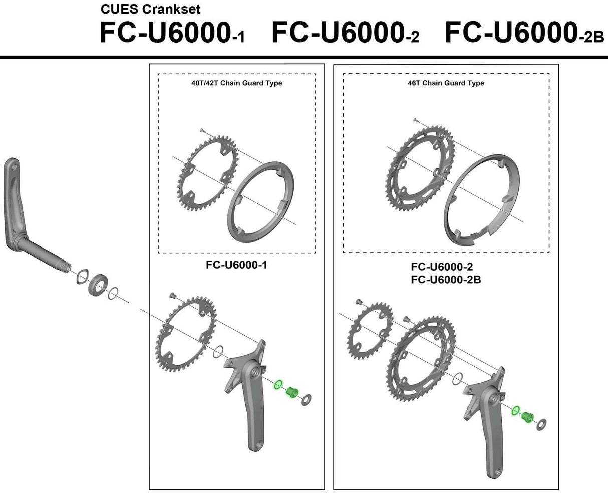 Shimano crank fixing bolt for fc-u6000 fc-u4010-2