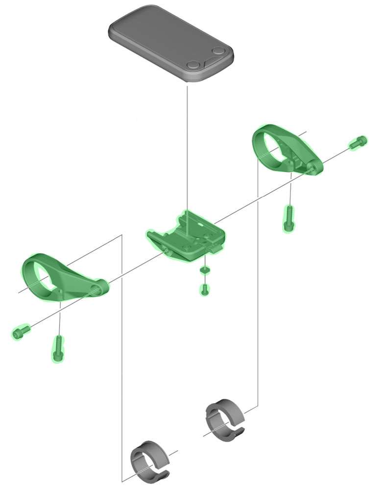 Shimano steps display mount for sc-e6100 e6010