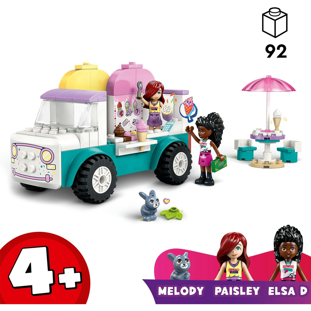 Lego friends 42644 zmrzlinové auto v meste Heartlake