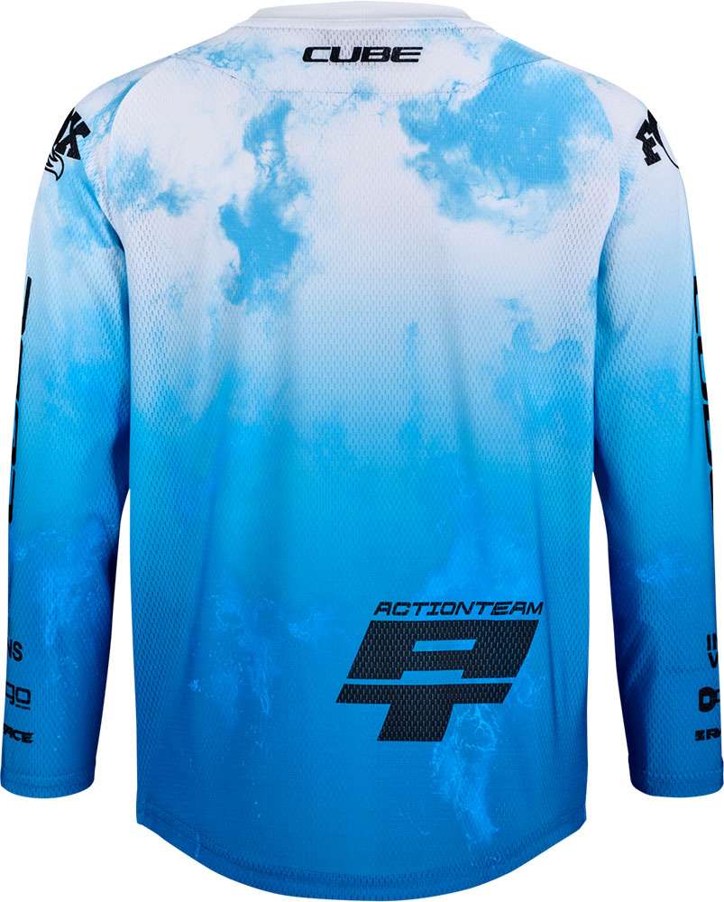 Cube rookie x actionteam - kids mtb long sleeve jersey