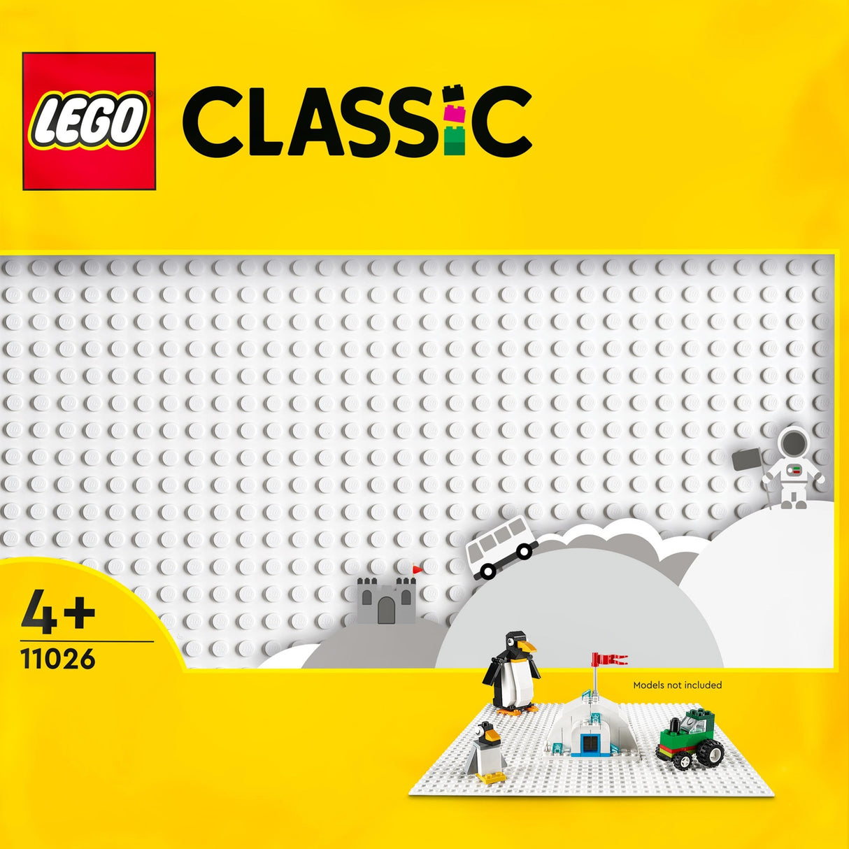 Lego clasaiceach 11026 pláta foirgneamh bán