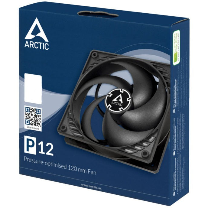 Arctic p12 case fan (zwart, 120 x 120 x 25 mm)