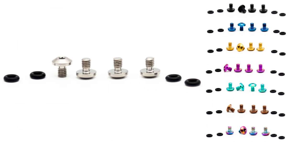 Oak components titanium screws set for sram bleedport mineral oil (4 pieces)