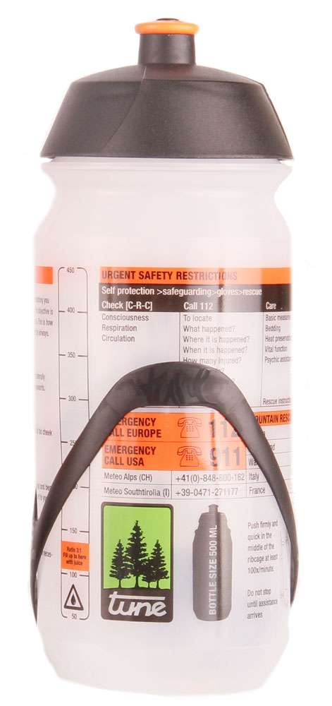 Tune bottle cage wasserträger 2.0 carbon + bottle 500ml