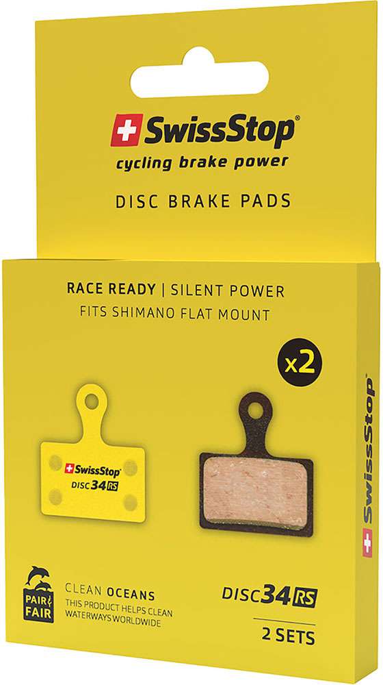 Swissstop 34 rs shimano trp tektro rever pair fair disc brake pads